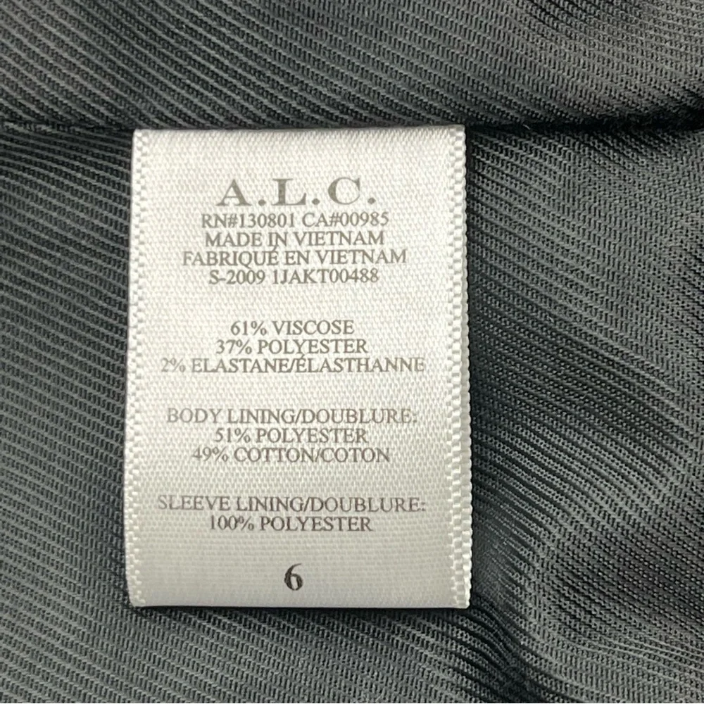 A.L.C.‎ Chadwick Metallic Stripe Double Breasted Blazer Jacket Size 6 90s NEW - Picture 7 of 16